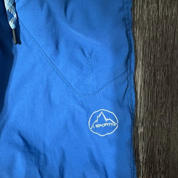 La Sportiva Mantra Pants Womens Large Blue Climbing Hiking Pull On Jogger - Picture 3 of 6